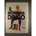 1983 Dingo Boots Ad with Joe Montana, NICE!!