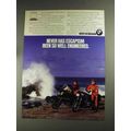 1992 BMW K75RT and K75S Motorcycles Ad - Escapism
