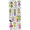 Peel Off Sticker Sheet. Girls. Cardmaking Scrap...