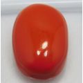 100% Natural 15.50 Ct Coral Oval Cut Rare Itali...