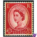1959 SG606 2 1/2d Carmine-Red Phosphor Graphite...