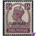 Bahrain 1942 SG39 1/2a Purple Mounted Mint