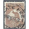 Australia 1929.SG107 6d Chestnut Fine Used.
