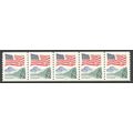 2280a 25c U.S. Flag Fine MNH PNC 14/5 V0655