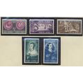 South Africa Stamps Scott #115 To 119, Mint Nev...