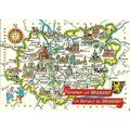 Belgium BRABANT Map Postcard (916.405)