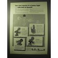 1950 Bell & Howell Projector Ad - Diplomat, Fil...