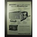 1960 Bell & Howell 754Y Explorer Projector Ad