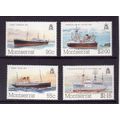 MONTSERRAT 1984 MAIL BOATS SET 4 VALS U/M MINT ...