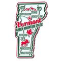 Vermont the Green Mountain State Premium Map Fr...
