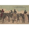 African Military Warrior Dakar Antique Postcard