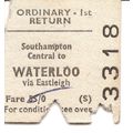 B.T.C. Edmondson Ticket - Southampton Central t...