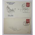 GB 2 covers 1952 London (Euro Stamp) & 1962 Yor...