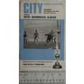 1968 programme Manchester City v. West Bromwich...