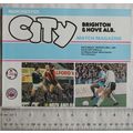1981 programme Manchester City v. Brighton & Ho...