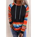 Multicolor Colorful Striped Patchwork Kangaroo ...