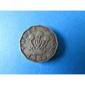 1937 GEORGE VI BRASS THREEPENCE FREE POST COIN ...
