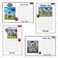 Paw Patrol Birthday Thank You Cards 10 ea Perso...