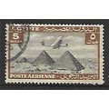 EGYPT 1933 AIR 5M BLACK BROWN HANDLEY PAGE HP 4...