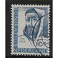 NETHERLANDS 1954 ST BONIFACE 10c BLUE SG 801 FI...