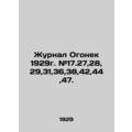 Magazine Ogonyok 1929. # 17.27,28, 29,31,36,38,...