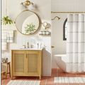 30" Round Bathroom Vanity Pivot Mirror - Brass ...