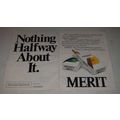 1983 Merit Cigarettes Ad - Nothing halfway about it