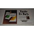 1983 Merit Cigarettes Ad - Taste is Key