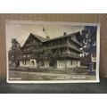 PENSION HAUS, OBERAMMERGAU, unused vintage post...