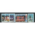 nevis used 1986 world cup football mnh range