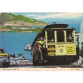 Postcard Cable car on Hyde Street, San Francisc...