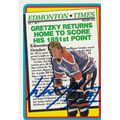 WAYNE GRETZKY 1990 AUTOGRAPHED EDMONTON OILERS ...