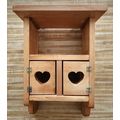 Homemade Handmade Wood 2 Heart Door Hanging Wal...