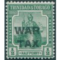 Trinidad & Tobago 1917 ½d deep green War Tax SG...