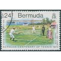Bermuda 1973 24c Lawn Tennis Centenary SG302 used