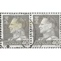 DENMARK, King Frederick IX (pair), grey 1961, 4...