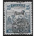 Mi 68 II: 25 b. blue Overprinted Hungarian Defi...