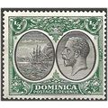 Dominica 1923 SG71 1/2d Black & Green Mounted M...