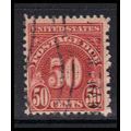 Used J86 50c Postage Due Barely Clears K1482