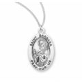 St. Barbara Sterling Silver Necklace