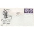 United States 1954 Liberty 3c Coil Stamps FDC W...