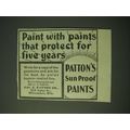 1900 Patton's Sun Proof Paints Ad - Paint with ...
