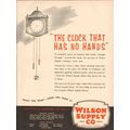WILSON SUPPLY COMPANY 1955 clock no hands oil g...