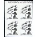 2492 32¢ Rose Imperforate and With Color Omitte...