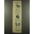 1956 Abercrombie & Fitch English Shell Bags and Hand Warmer Ad - Hunter's moon
