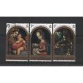 Gibraltar.1969 Christmas set of 3.Fine Used.Nov23