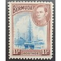 Bermuda: 1938-52 1.5d lt blue & purple-brownSG1...