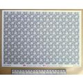 Papier peint – motif floral F – échelle 1/12 – ...