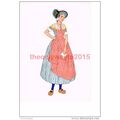 Bourbonnais, Costume of a Woman, Costume, Book ...
