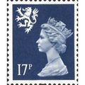 Great Britain 1990 Scotland 17p Deep Blue Unmou...